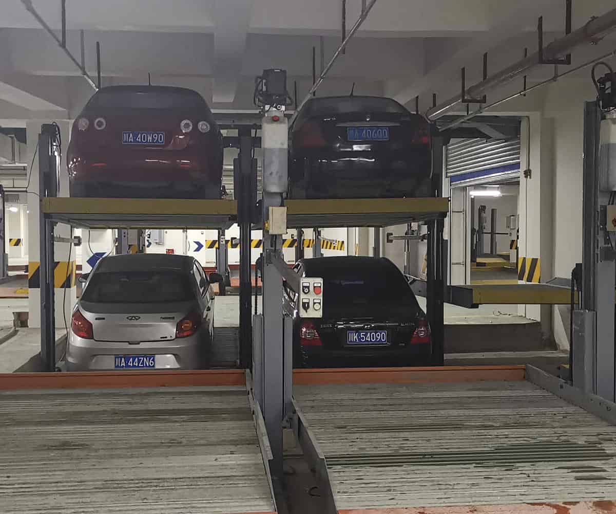 柞水縣二層升降橫移停車位過驗收