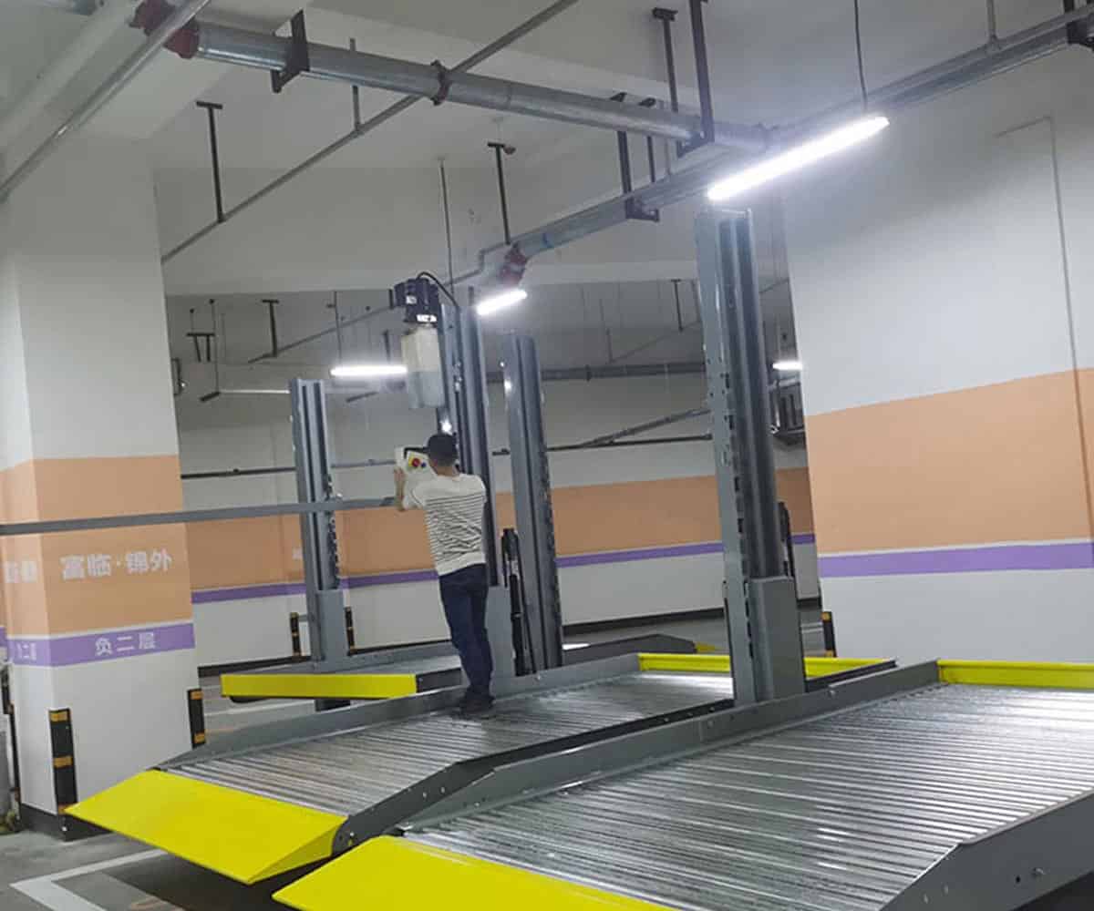 兩層簡易升降機械式停車位二手
