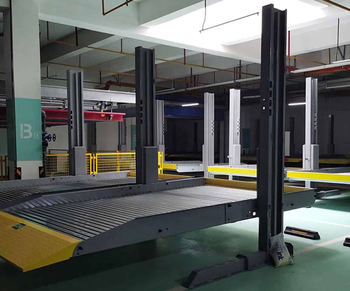 嘉峪關(guān)市兩層升降橫移式機械停車場回收
