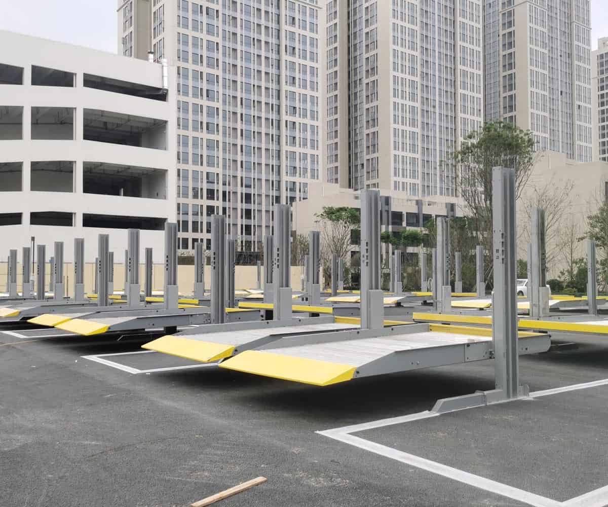 酒泉市升降橫移機械停車場過驗收