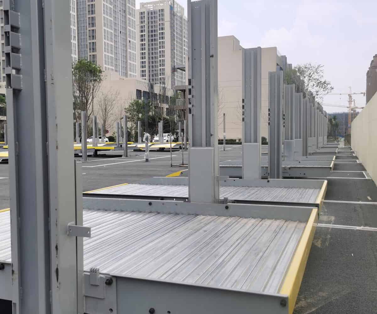 鎮原縣四柱式機械車庫改造