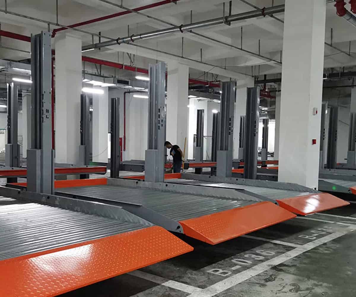 白銀市升降平移式機械停車庫過規劃