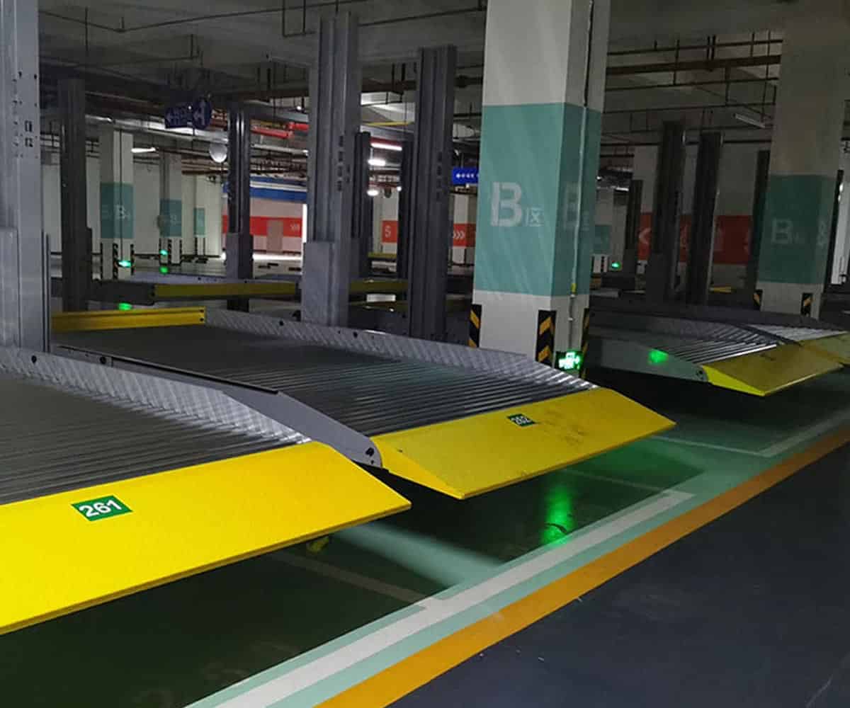 玉門市兩層升降式停車立體車庫(kù)拆除