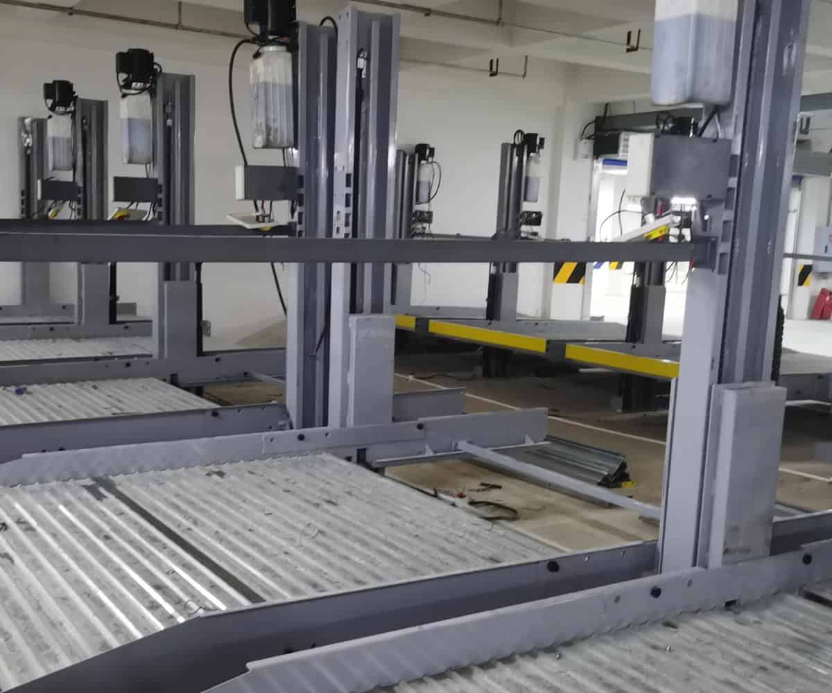 徽縣兩柱簡易式機械停車設備過驗收