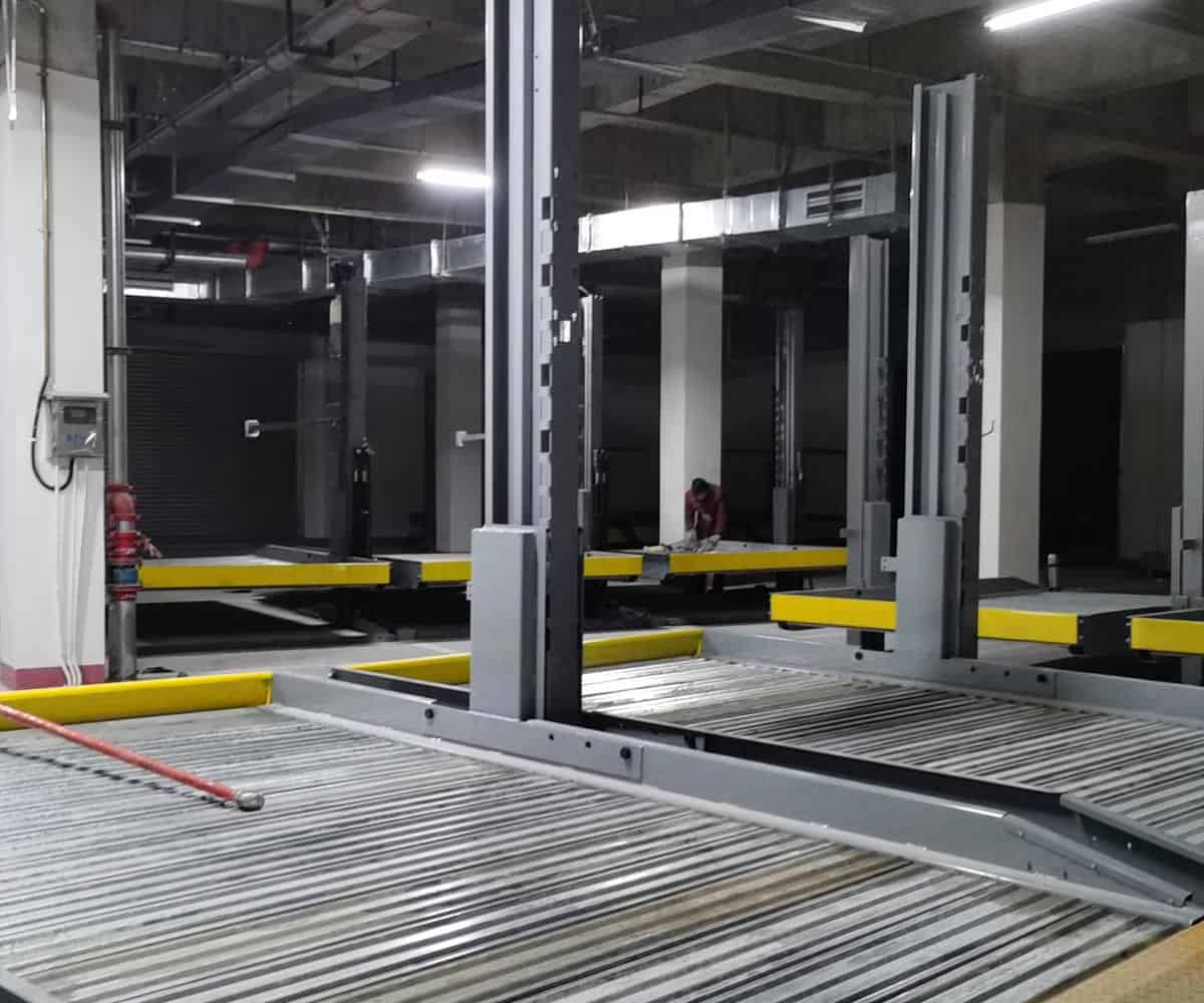 白銀市二層PSH型立體停車庫出租