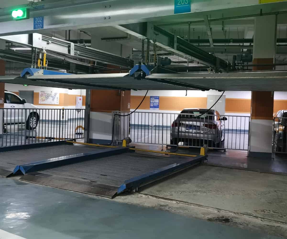 寧陜縣PSH7七層升降橫移立體車庫設備