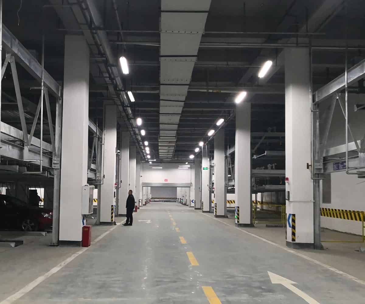 柞水縣負二正三地坑式PSH5-D2五層升降橫移立體車庫設(shè)備