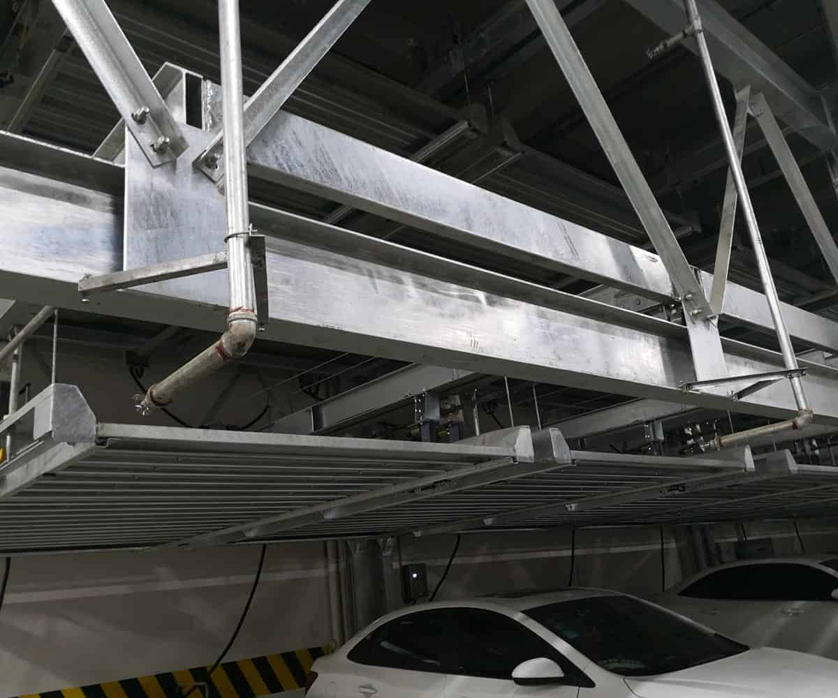 貴州省負一正二地坑PSH3-D1三層升降橫移立體車庫設備