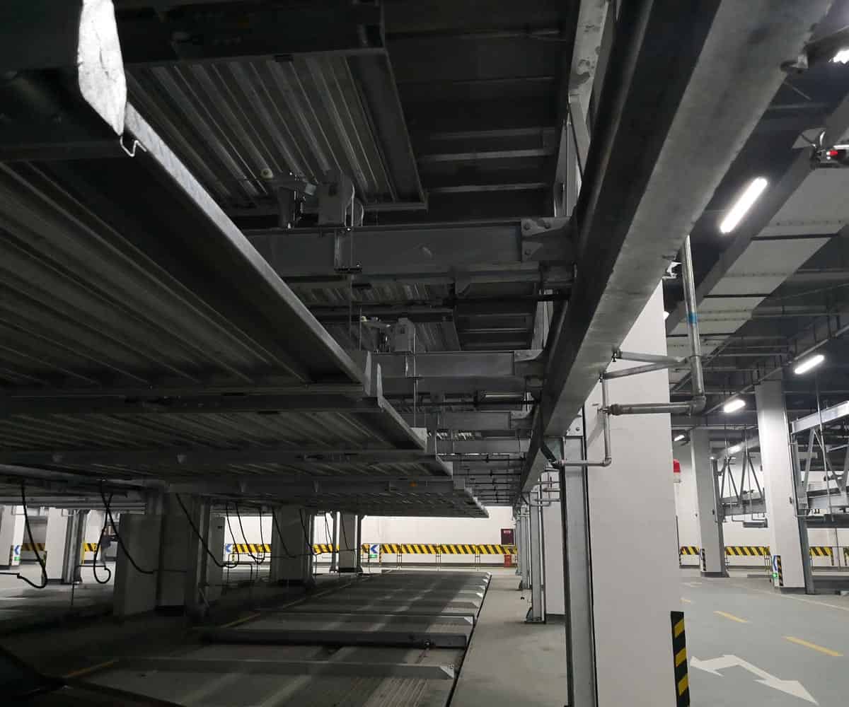 酒泉市負一正一地坑PSH2-D1二層升降橫移立體車庫設(shè)備