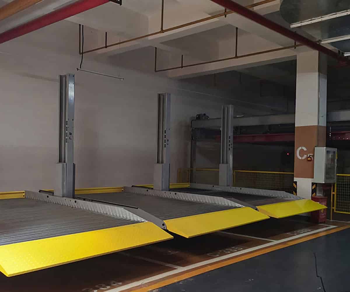 臨夏市立體車庫與平面停車場(chǎng)對(duì)比